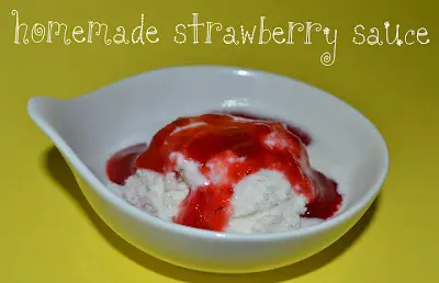 Strawberry Sauce, Homemade, Ice Cream, Toppings, Sundae