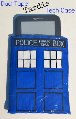 Duct Tape, Tardis, Tech Case, DIY, Tutorial, Doctor Who, Whovian 