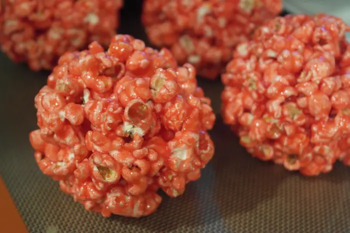 Strawberry Popcorn Balls