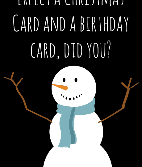 Christmas Birthday Card #shop