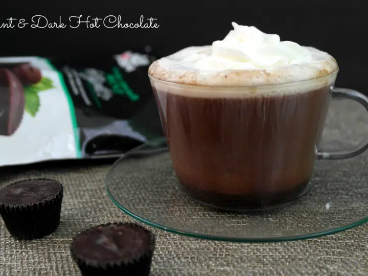 mint and dark hot chocolate #HappyAllTheWay #shop #cbias