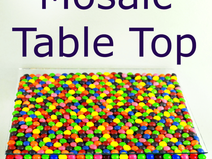 Skittles Mosaic Table Top #VIPFruitFlavors #collectivebias #shop