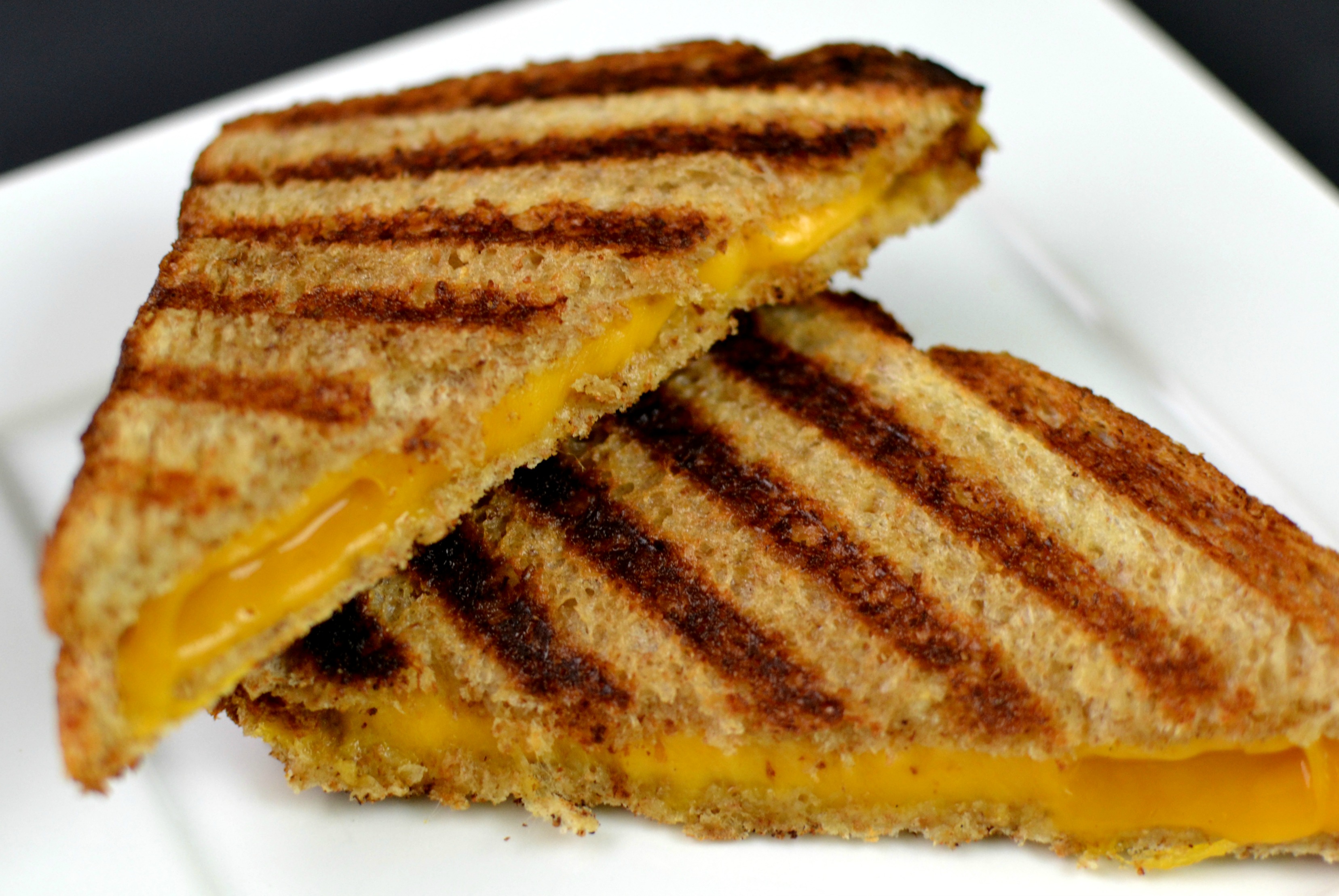 And call me crazy, but a grilled cheese just has to be cut on the diagonal....