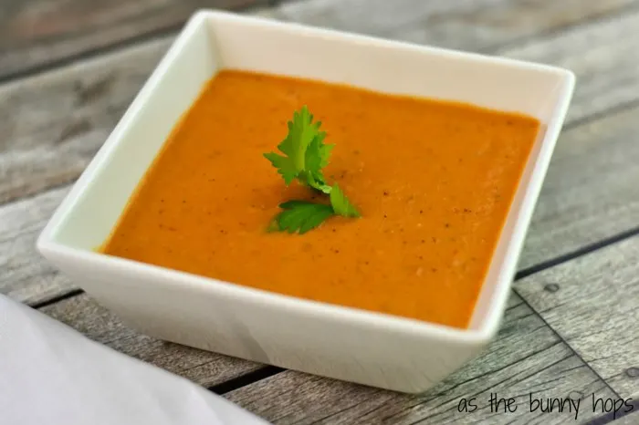 It's easy to make your own vegetarian tomato bisque at home with a few simple ingredients.  It's the perfect comfort food. 
