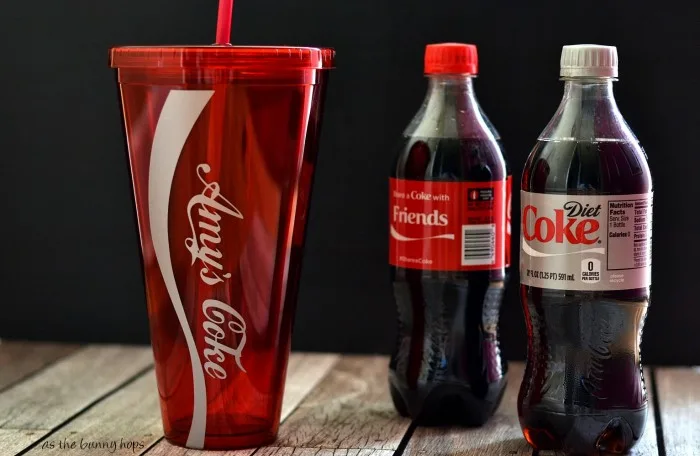 Make personalized Coca Cola bottle tumblers and #shareitforward! #shareacoke #shop #collective bias