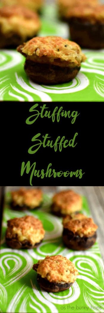 Perfect for holiday meals, but so simple you might want them everyday! Four ingredients and simple prep make stuffing stuffed mushrooms one of my favorite recipes! 