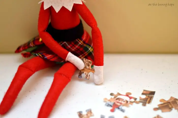 Create an Elf On The Shelf sized puzzle with your Silhouette! 