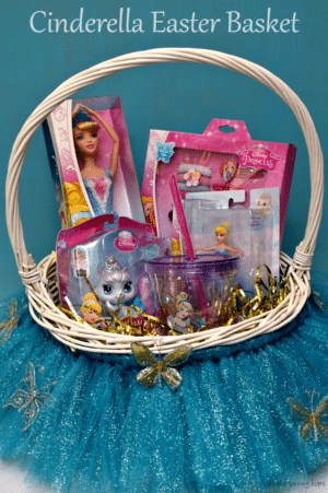 Make a fun Easter basket inspired by Cinderella's ball gown! #DisneyEaster #ad