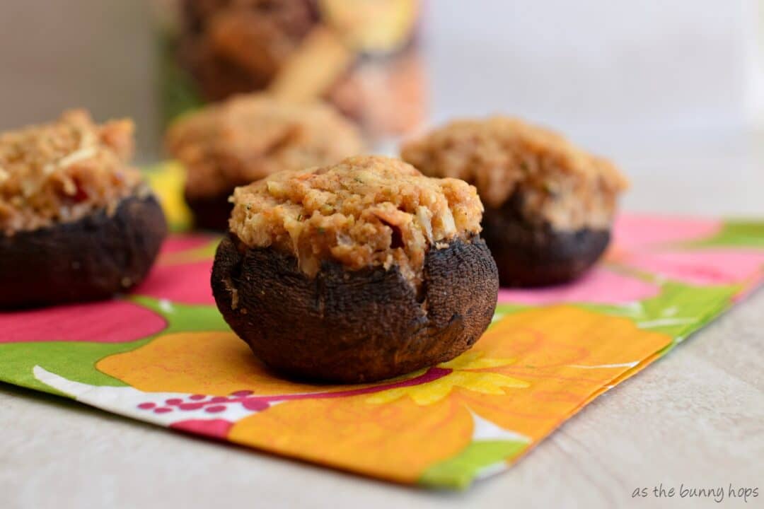 Spicy Stuffed Mushrooms As The Bunny Hops®