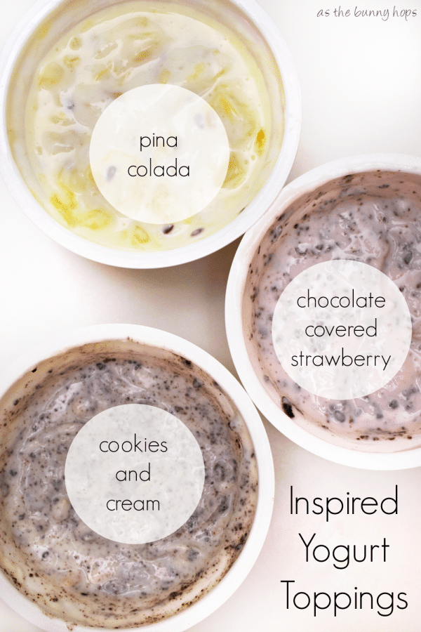Turn Greek Yogurt into a special treat in just a few seconds with tasty inspired toppings. 