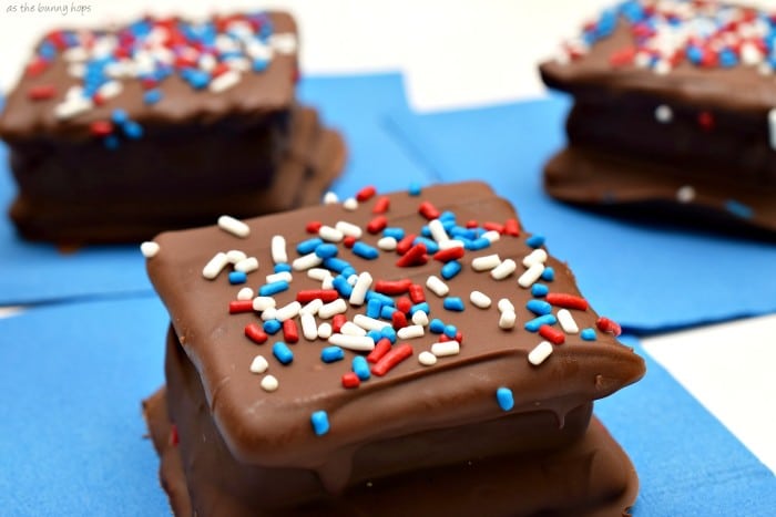 Celebrate the star-spangled man with a plan with a batch of Captain America S'mores! 