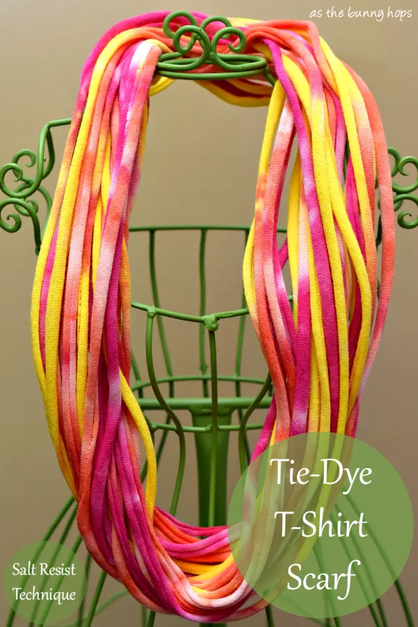 Tie-Dye T-Shirt Rope Scarf