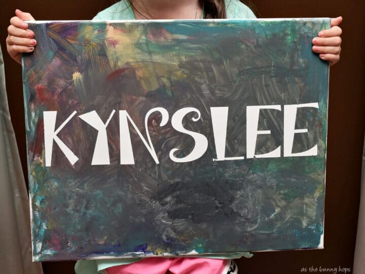 Let the kids make a fun piece of art that features their name with this easy project!