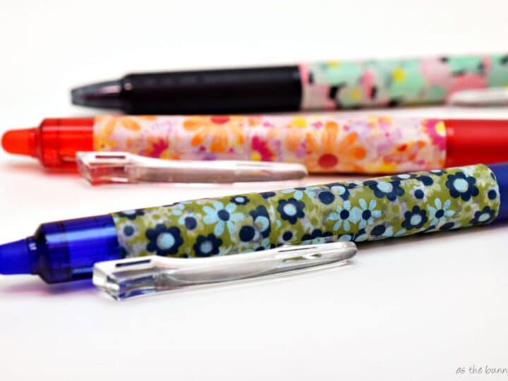 I'm not saying these washi tape pens will end the problem of pen thievery. I'm just saying you'll have no problem proving the pen was yours when it happens!