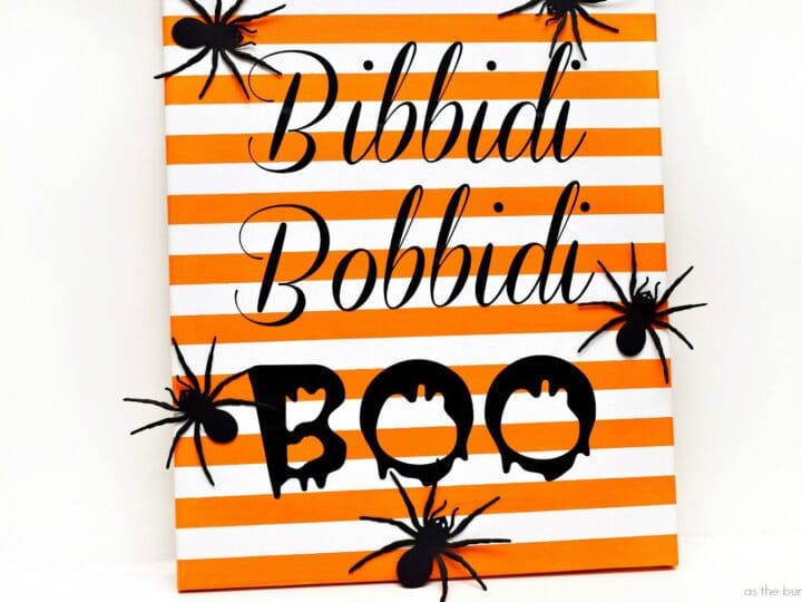 Make a fun Bibbidi Bobbidi Boo Art project. Printable and cut file instructions included!