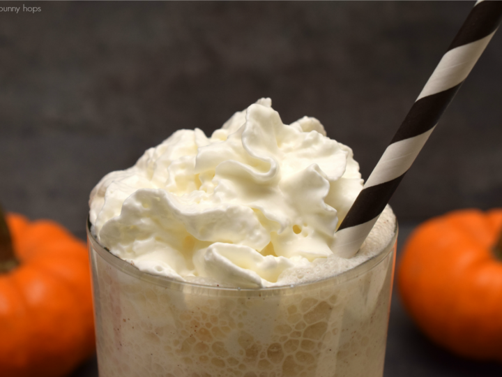 Make a delicious lactose-free Frozen Pumpkin Spice Latte at home!