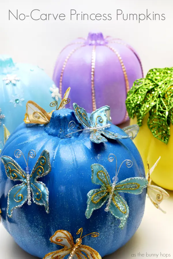 No Carve Princess Pumpkins