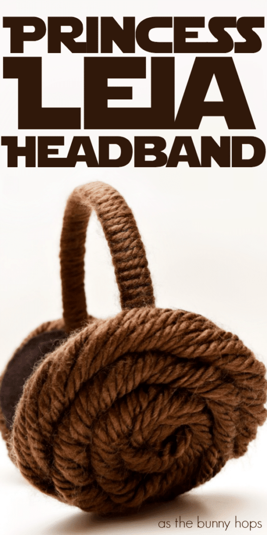 You're less than 15 minutes and $5 away from your own Princess Leia Yarn Headband! Get the details on how to make your own Leia bun headband-along with lots of Star Wars craft ideas-at As The Bunny Hops! 