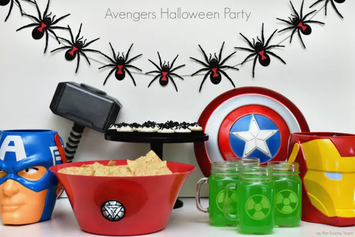 Plan a fun Avengers Halloween Party with Halloween costume supplies and a little DIY! 