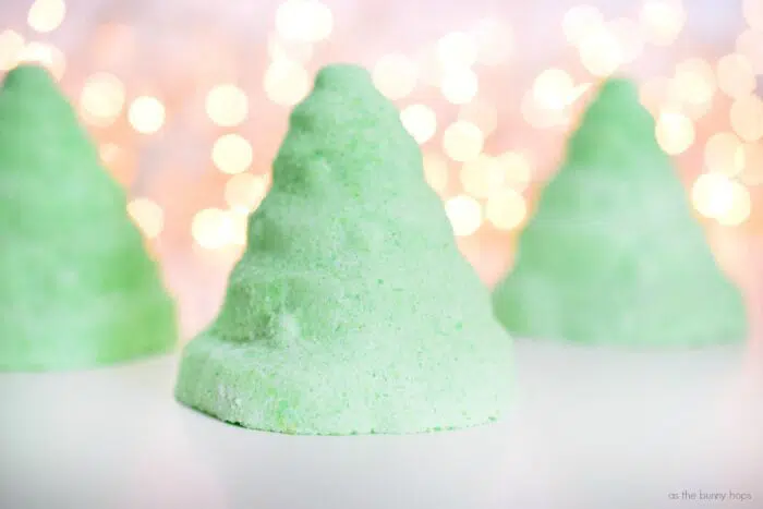 Green Mint Christmas Tree Bath Bombs