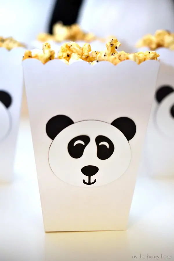Panda Popcorn Box