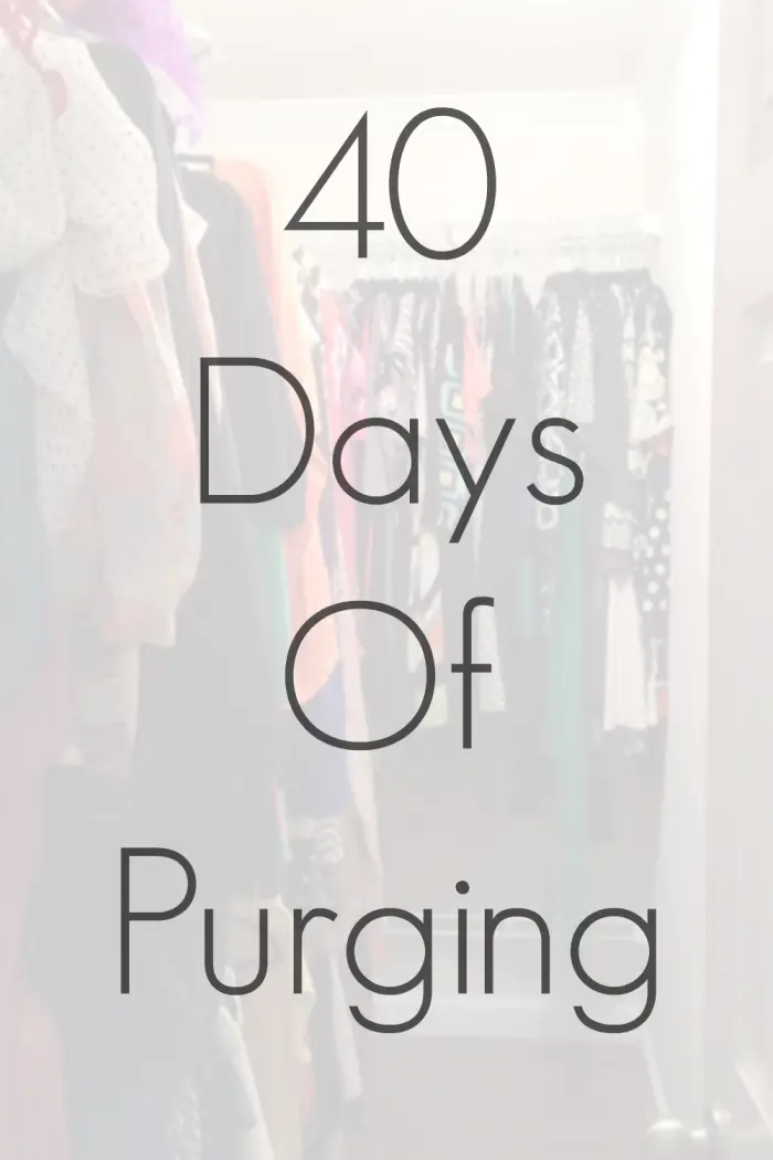 40 Days of Purging