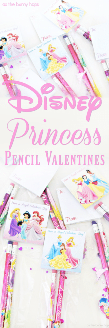 You're just a few minutes away from creating easy and fun Disney Princess Pencil Valentines with my free printable!