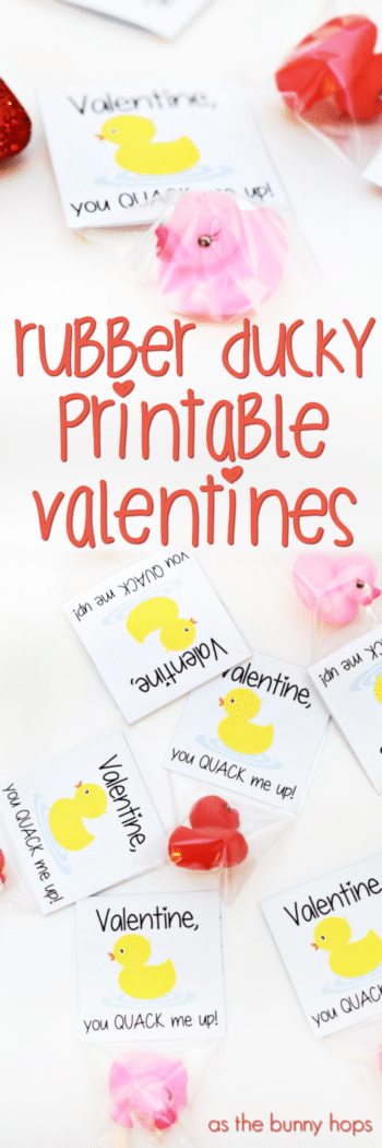 Create DIY Valentines without all of the usual DIY hassles with Rubber Ducky Printable Valentines! 