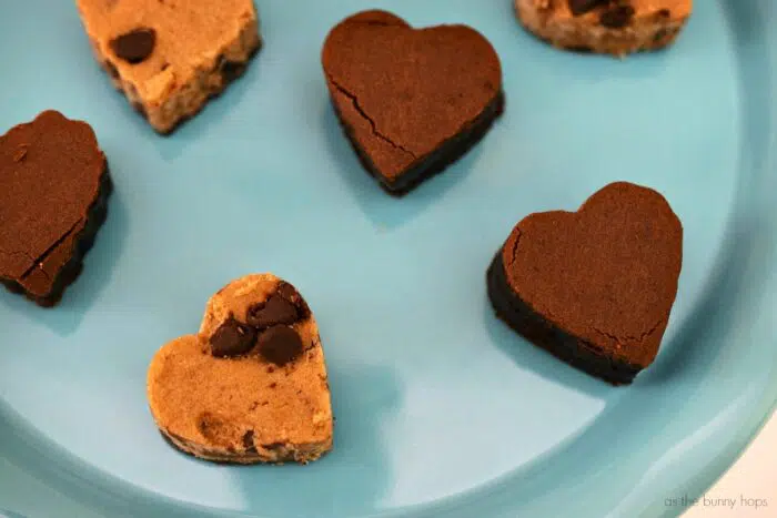 Heart Brownie and Cookies