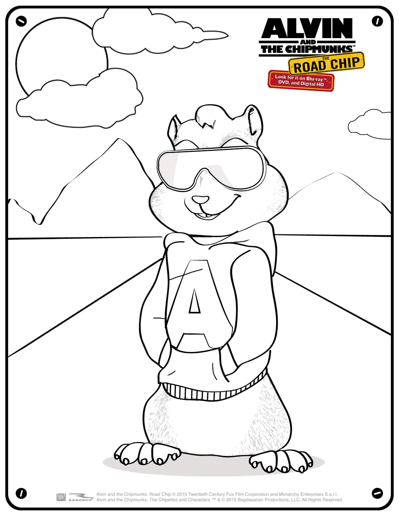 kammerherre alvin and the chipmunks coloring pages - photo #37