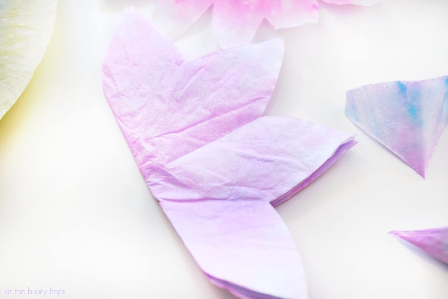 Coffee Filter Flower Party Lights As The Bunny Hops®