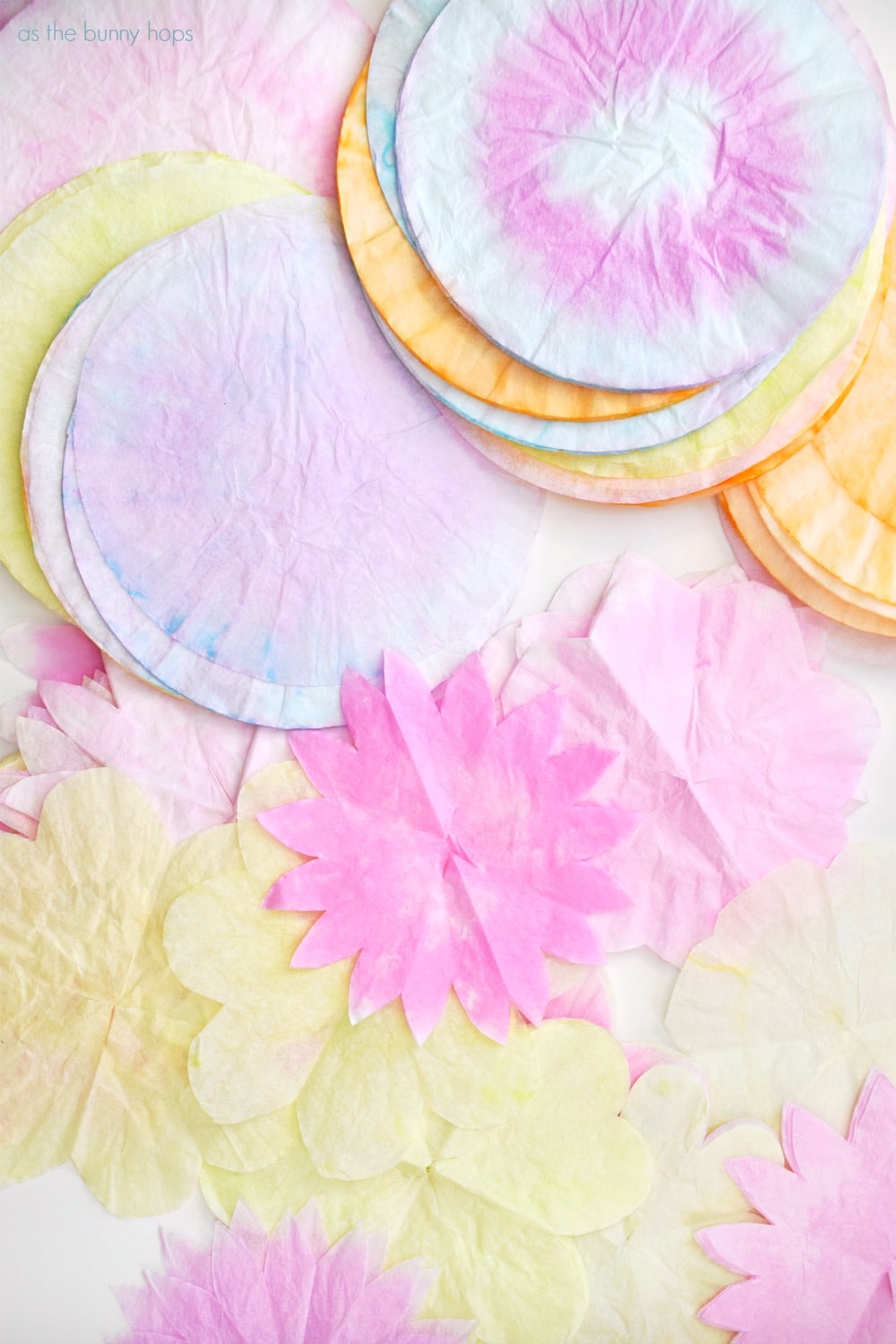 Coffee Filter Flower Party Lights As The Bunny Hops®