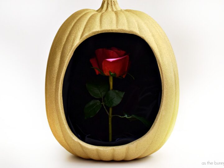 Celebrate a tale as old as time with this Enchanted Rose Pumpkin inspired by Disney’s Beauty and the Beast!