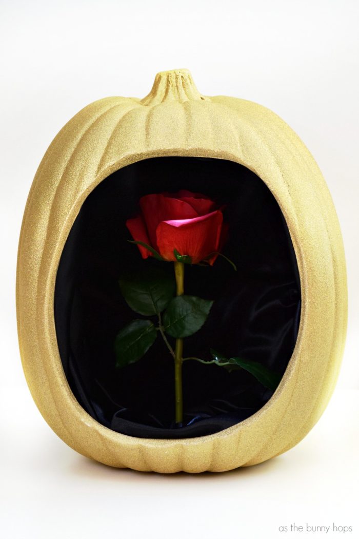 Celebrate a tale as old as time with this Enchanted Rose Pumpkin inspired by Disney’s Beauty and the Beast!
