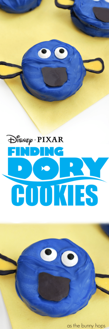 Enjoy a family movie night with these super cute (and delicious!) Finding Dory cookies! 