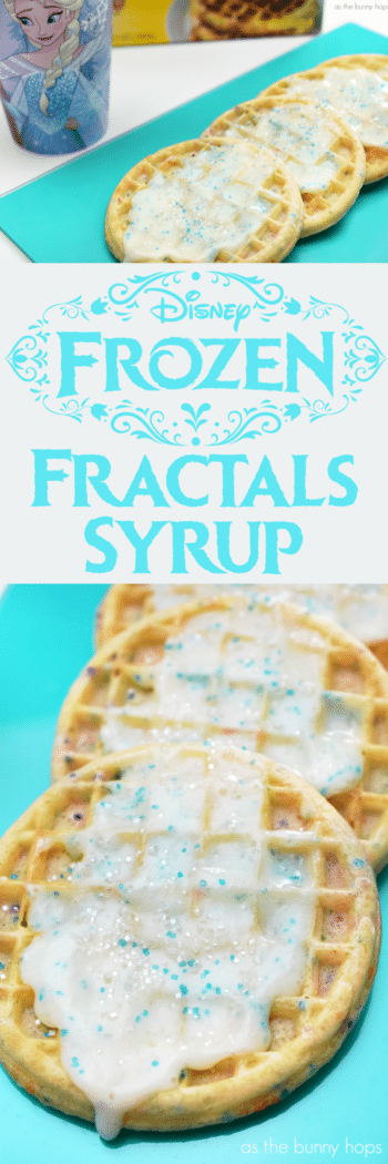 Frozen Fractals Syrup is the perfect addition to a special breakfast for your little Elsa or Anna! 