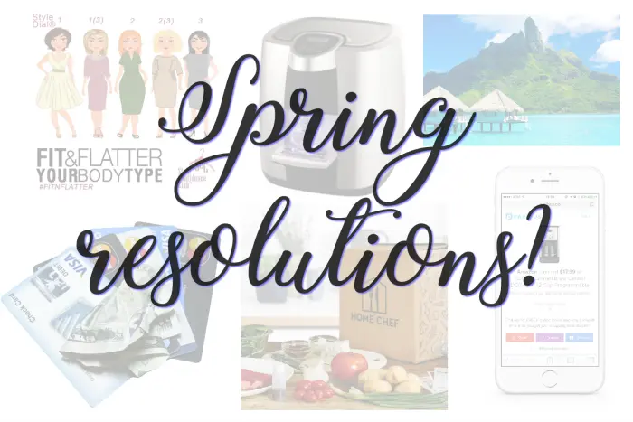 It's never too late to get back on track. Start by making a few spring resolutions!