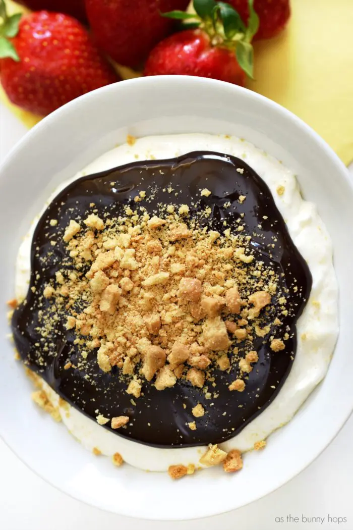 Grab some strawberries and get ready to dip. This S'mores Fruit Dip might just be your new favorite recipe!