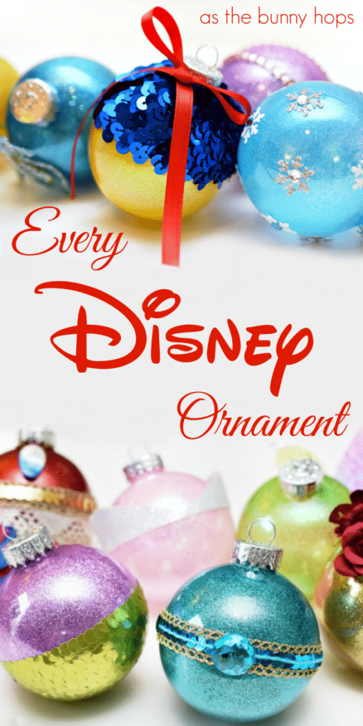 Looking for a little Disney inspiration for your Christmas tree? Check out this master list of over 30 DIY Disney ornaments that you can make! 