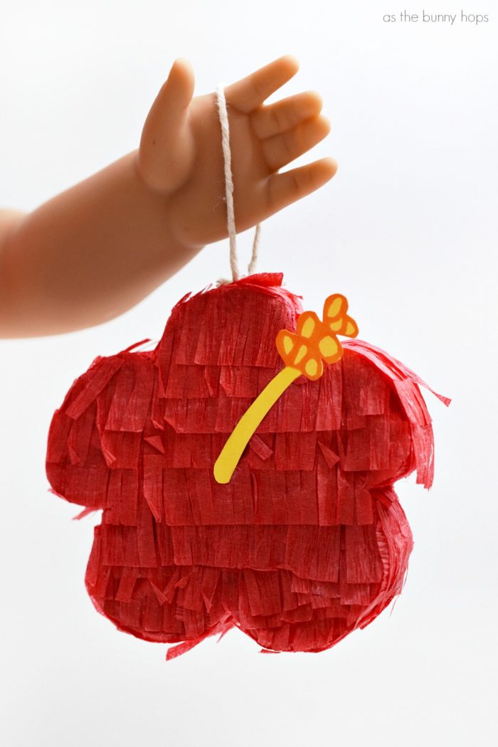Create doll and me hibiscus piñatas inspired by American Girl's newest BeForever character, Nanea Mitchell! 