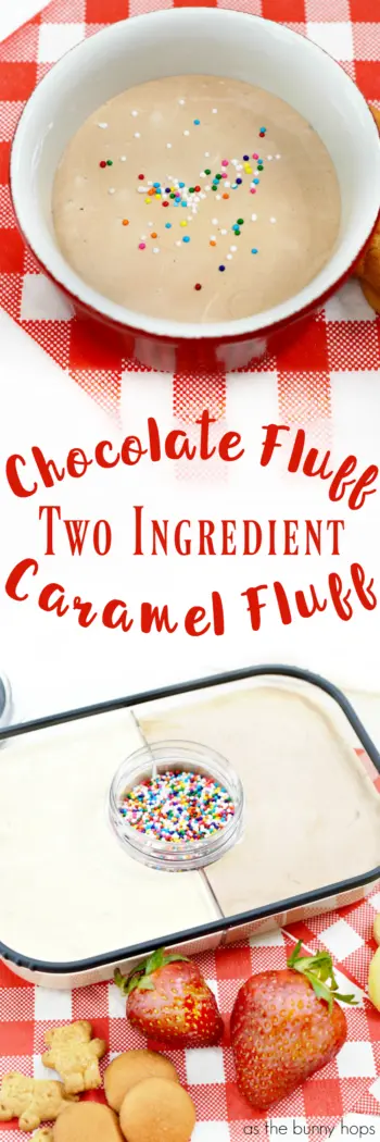 It's hard to pick a favorite. Which will you choose? Chocolate fluff? Caramel fluff? Why not try both with this easy 2-ingredient recipe! 