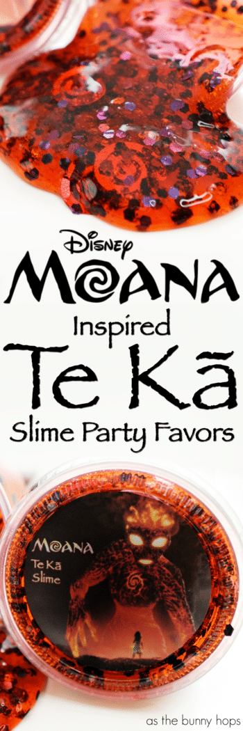 Planning a Moana-themed party? Consider these Te Kā Slime party favors for your guests! 