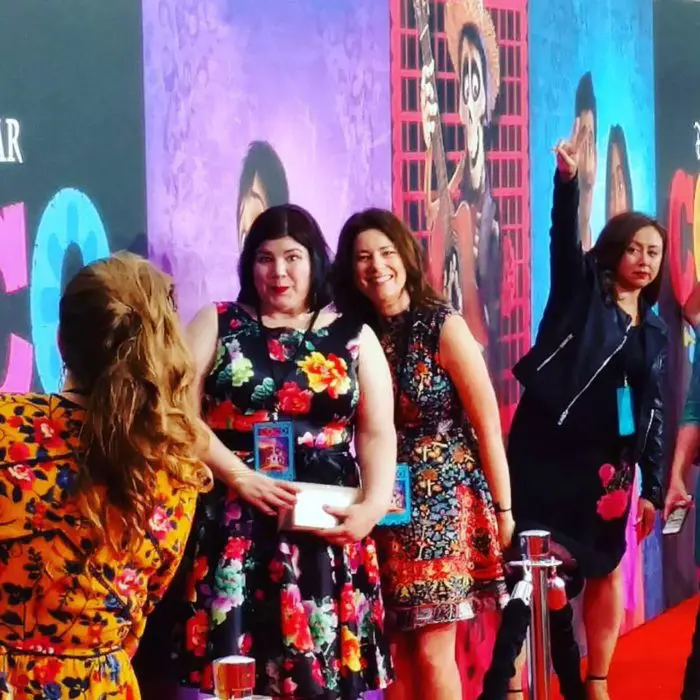 Take a walk with me down the marigold-lined path at the premiere of Pixar's Coco! 