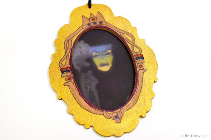 Mirror, mirror on the wall, make the fairest decoration of them all when you create a Snow White-inspired Magic Mirror Christmas ornament!