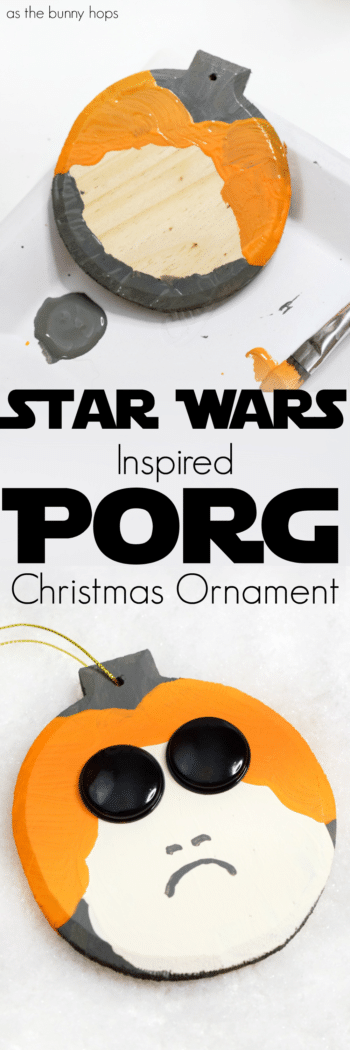 Get ready for Star Wars: The Last Jedi with an easy and fun DIY Porg Ornament! 