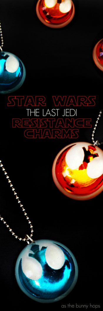 Every Disney event means a Disney gift! Find out how you can make your own DIY Star Wars: The Last Jedi-inspired Resistance Charms with resin! 