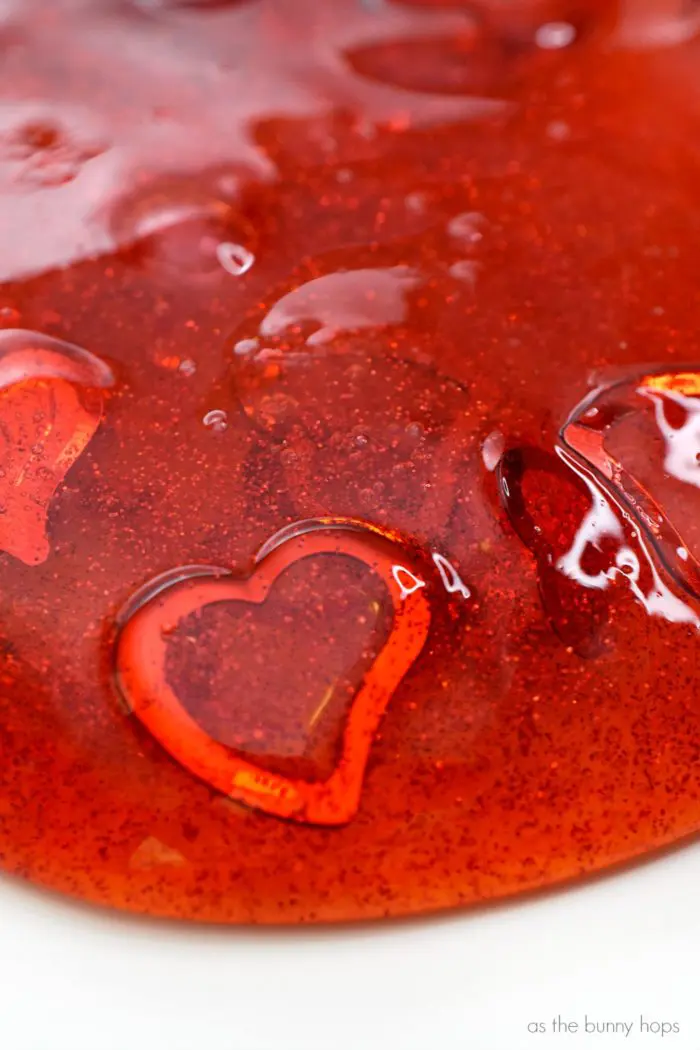 Why have one version of Valentine Slime when you can just as easily make two! Easy slime idea perfect for your Valentine's Day celebration!