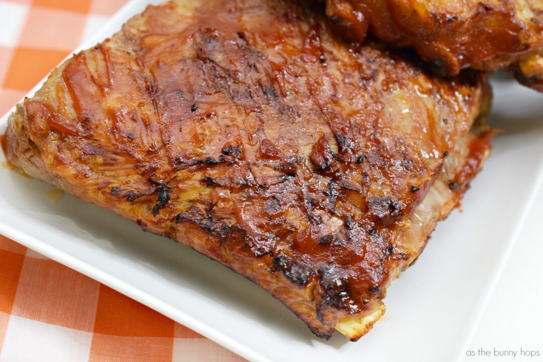 Super Easy BBQ Ribs - As The Bunny Hops®