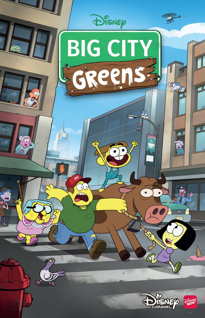 BIG CITY GREENS - Disney ChannelÕs animated comedy-adventure series "Big City Greens," about a mischievous and optimistic country boy who moves to the big city with his wildly out of place family, debuts MONDAY, JUNE 18 (9:30 a.m. EDT/PDT), on Disney Channel, DisneyNOW and Disney Channel VOD. (Disney Channel)