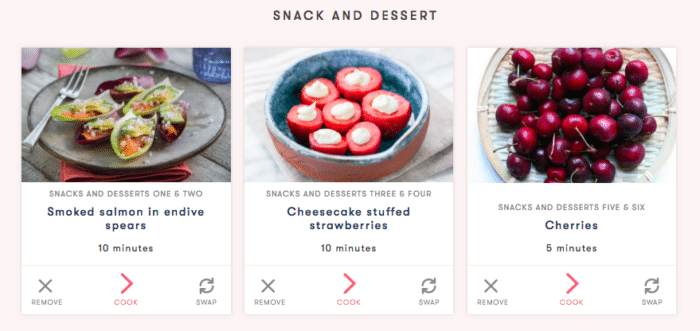 PlateJoy Snacks and Desserts Screenshot